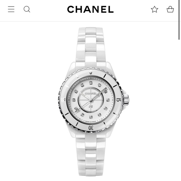 CHANEL, Other, Authentic Chanel J2 Watch White Ceramic